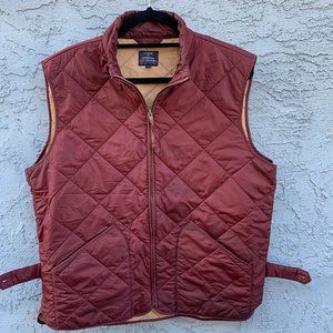 J Crew Burgundy Mens Vest